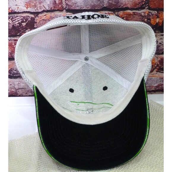 Tahoe Pro Fishing Black & White Trucker Hat With Mesh Back & Embroidered Design - Picture 5 of 6